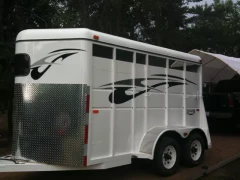 Horse Trailer Graphics This image shows horse trailer graphics.