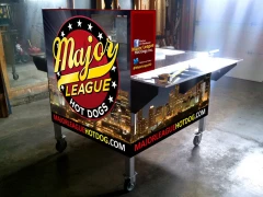 Hot Dog Stand Vinyl Wrap This image shows hot dog stand vinyl wrap.