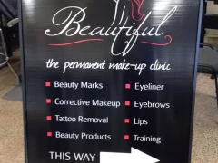 Metal Aframe With Coroplast Sign Insert This image shows metal aframe with coroplast sign insert.