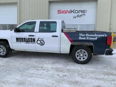 Morrison Homes Truck Graphics Wrap This image shows morrison homes truck graphics wrap.
