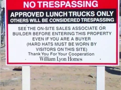 No Trespassing Sign And Post This image shows no trespassing sign and post.