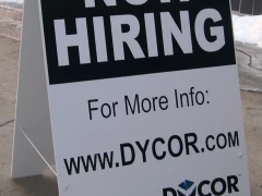 Now Hiring Sandwich Board This image shows now hiring sandwich board.