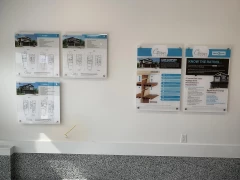 Plexi Glass Signs This image shows plexi glass signs.