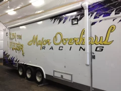 Race Trailer Graphics_Decals_Lettering This image shows race trailer graphics_decals_lettering.