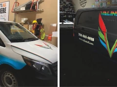 Reflective Van Wrap This image shows reflective van wrap.