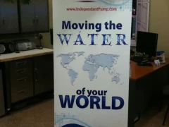 Retractable Banner Stand This image shows retractable banner stand.