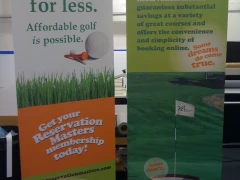 Retractable Banners This image shows retractable banners.