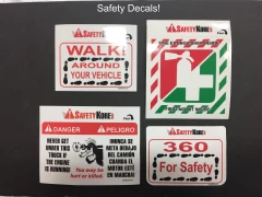 Safety Decals Safety Decals. This is part of SignKore's Safety Signs/Decals collection, featuring safety signs, safety decals, hazard signs, warning labels, compliance signage.