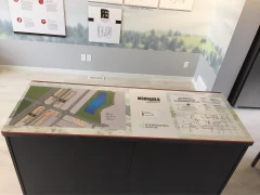 Showhome Table Wrap Signage This image shows showhome table wrap signage.