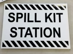 Spill Kit Station Signs This image shows spill kit station signs.