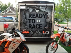 Trailer Wrap_Bike Wraps This image shows trailer wrap_bike wraps.