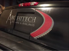 Truck Back Window Perforated Decal This image shows truck back window perforated decal.