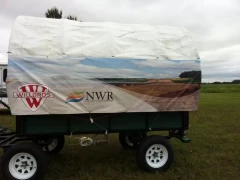 Vinyl Banner Printed For Wagon This image shows vinyl banner printed for wagon.