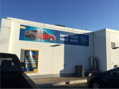 Vinyl Graphics For Gas Station Building This image shows vinyl graphics for gas station building.