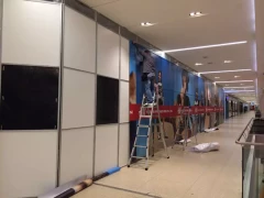 Wall Mural Installation This image shows wall mural installation.