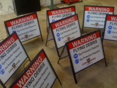 Warning Sandwich Board Afrae Signs This image shows warning sandwich board afrae signs.