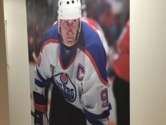 Wayne Gretzky Oilers Custom Wall Mural Vinyl Print This image shows wayne gretzky oilers custom wall mural vinyl print.